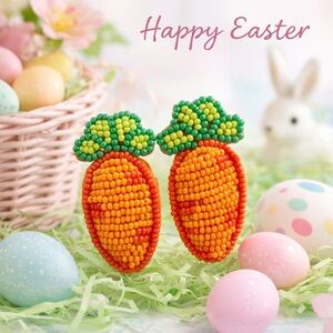 Paparazzi Carrot Easter Beaded Earrings